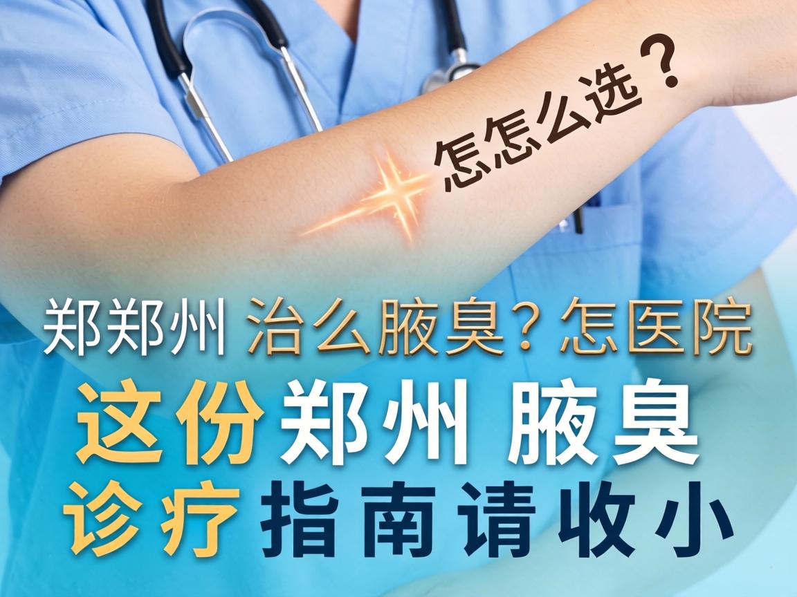 郑州治腋臭医院怎么选？这份郑州腋臭诊疗指南请收好