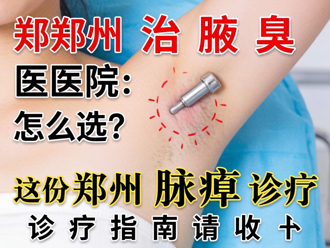 郑州治腋臭医院怎么选？这份郑州腋臭诊疗指南请收好