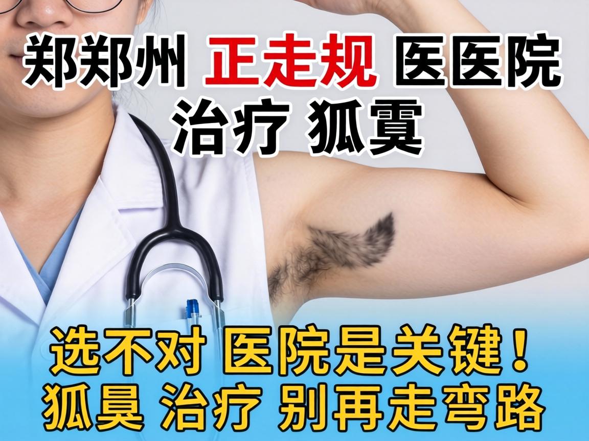 郑州正规医院治疗狐臭，选对医院是关键！狐臭治疗别再走弯路