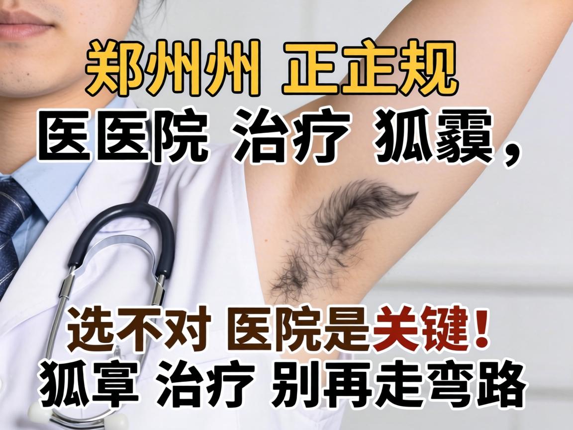 郑州正规医院治疗狐臭，选对医院是关键！狐臭治疗别再走弯路