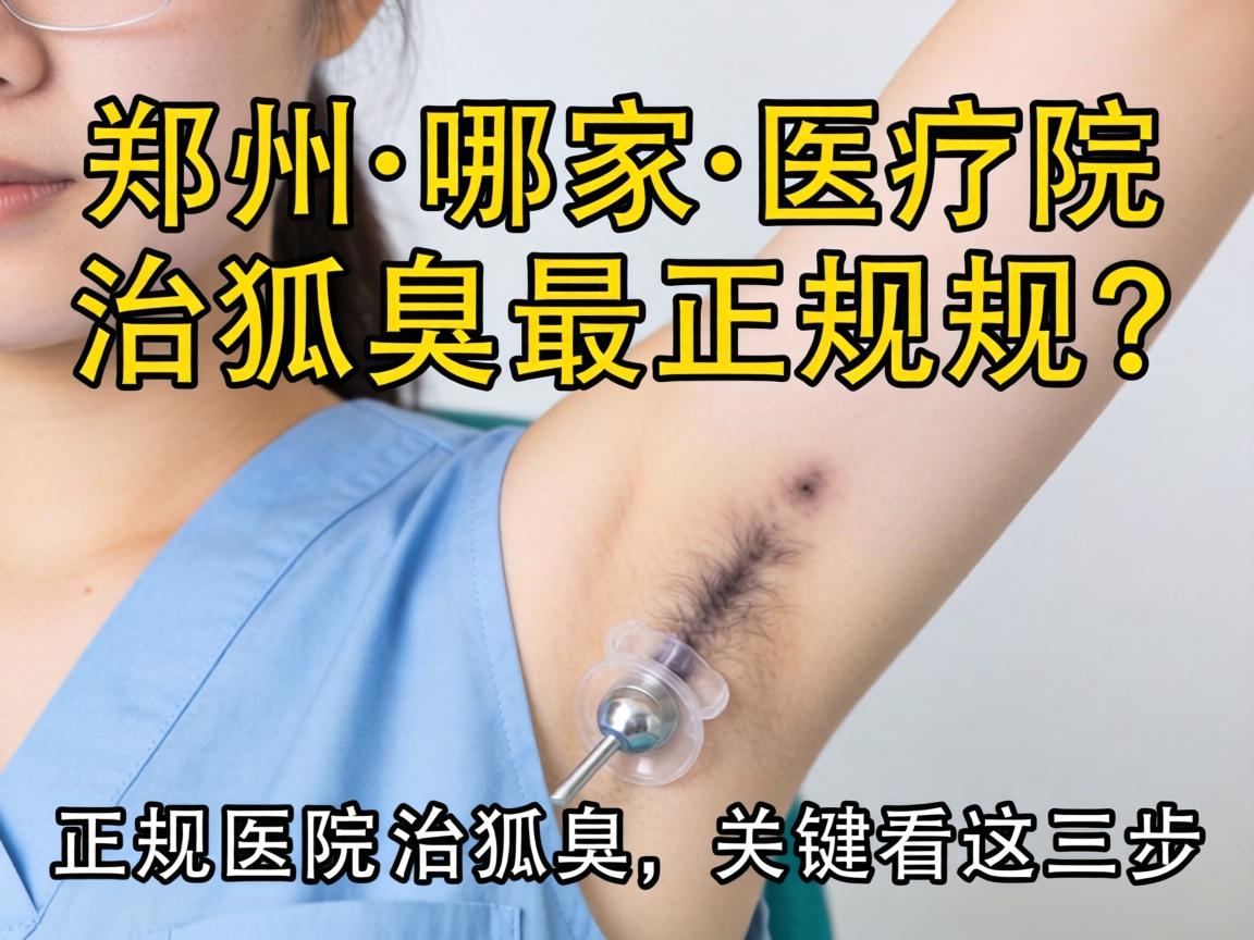 郑州哪家医院治狐臭最正规？正规医院治狐臭，关键看这三步