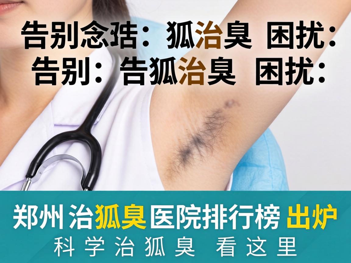 告别狐臭困扰，郑州治狐臭医院排行榜出炉，科学治狐臭看这里
