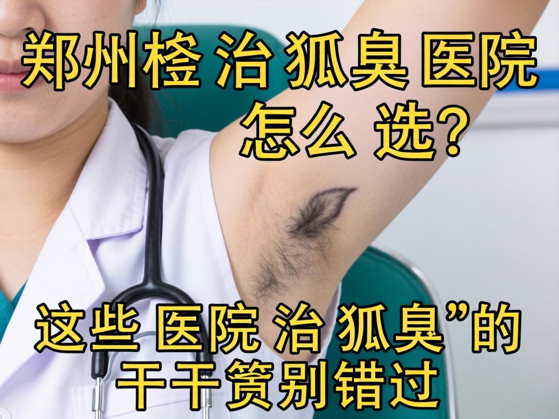 郑州治狐臭医院怎么选？这些医院治狐臭的干货别错过