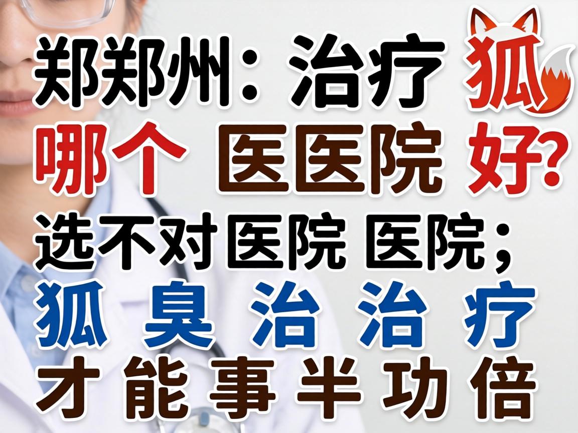 郑州治疗狐臭哪个医院好？选对医院，狐臭治疗才能事半功倍
