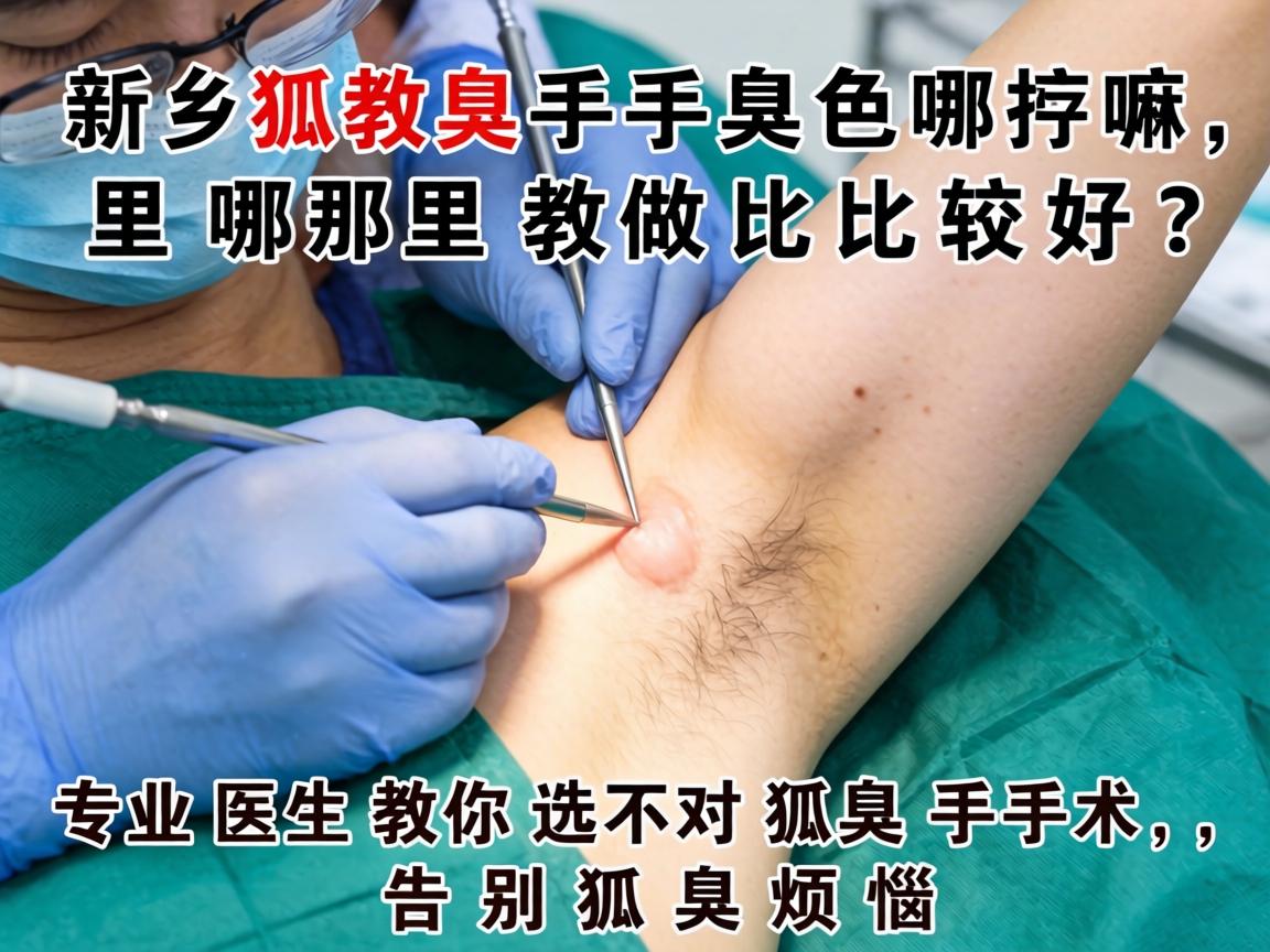 新乡狐臭手术哪里做比较好?专业医生教你选对狐臭手术,告别狐臭烦恼 新乡狐臭手术哪里做比较好?专业医生教你选对狐臭手术,告别狐臭烦恼