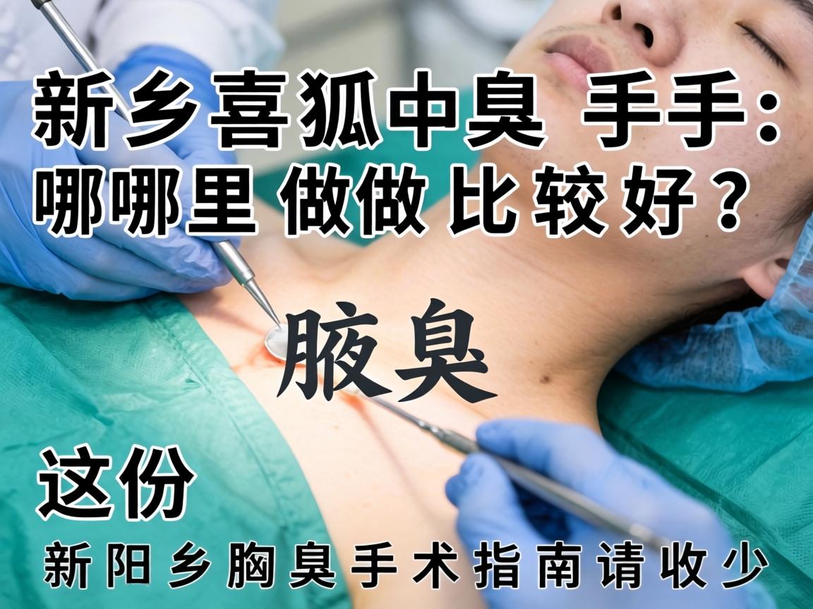 新乡狐臭手术哪里做比较好?这份新乡腋臭手术指南请收好 新乡狐臭手术哪里做比较好?这份新乡腋臭手术指南请收好