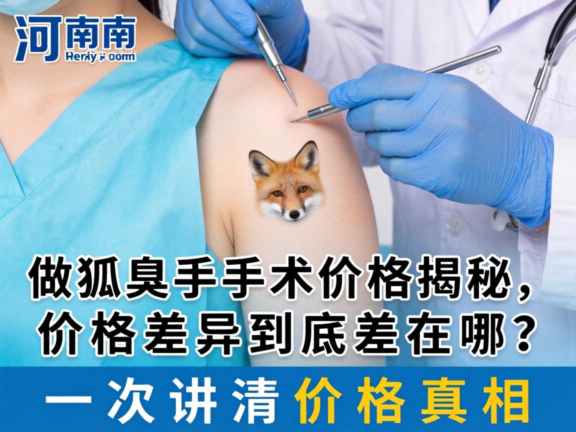 河南做狐臭手术价格揭秘，价格差异到底差在哪？一次讲清价格真相