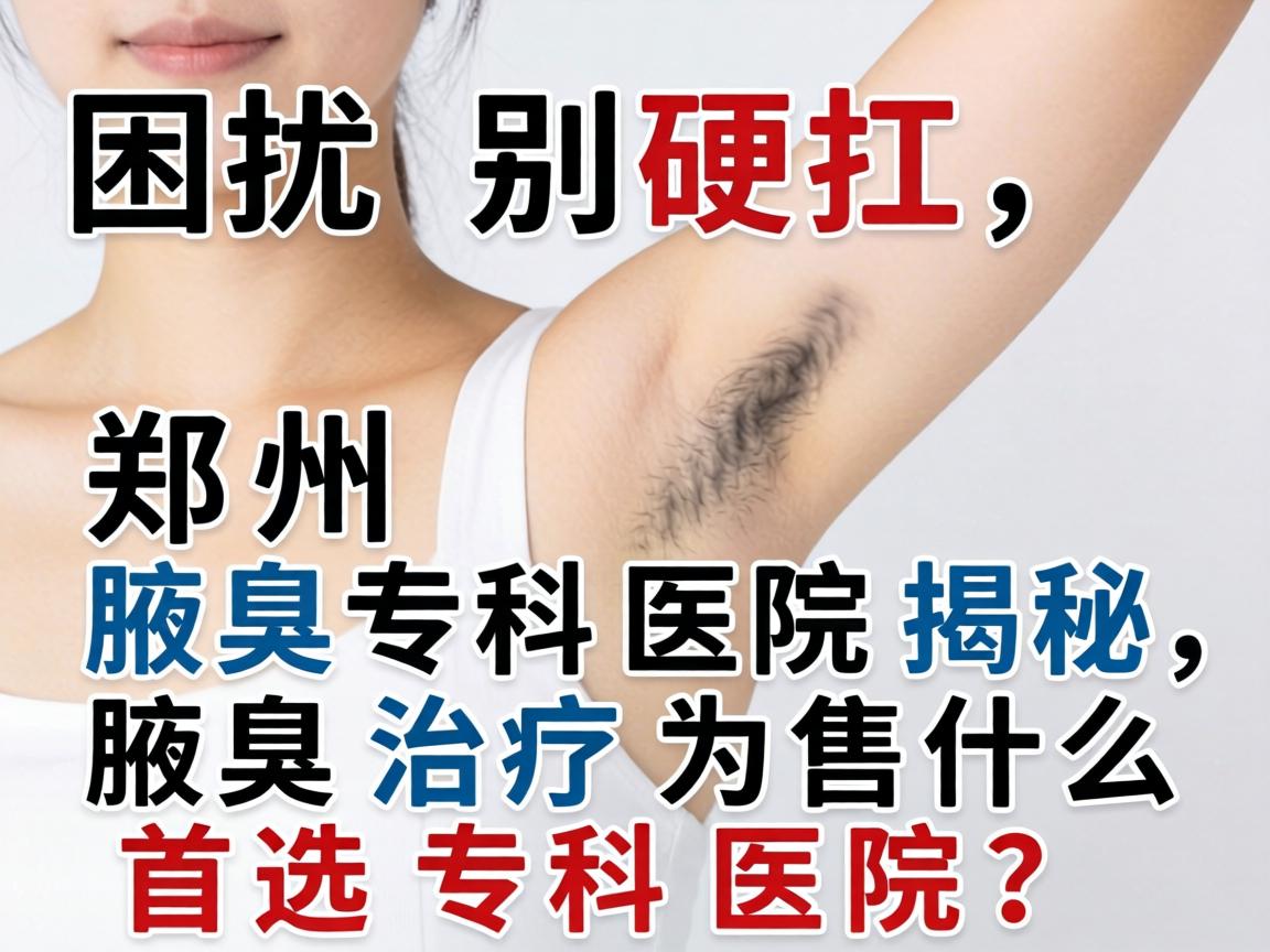 腋臭困扰别硬扛，郑州腋臭专科医院揭秘，腋臭治疗为什么首选专科医院？