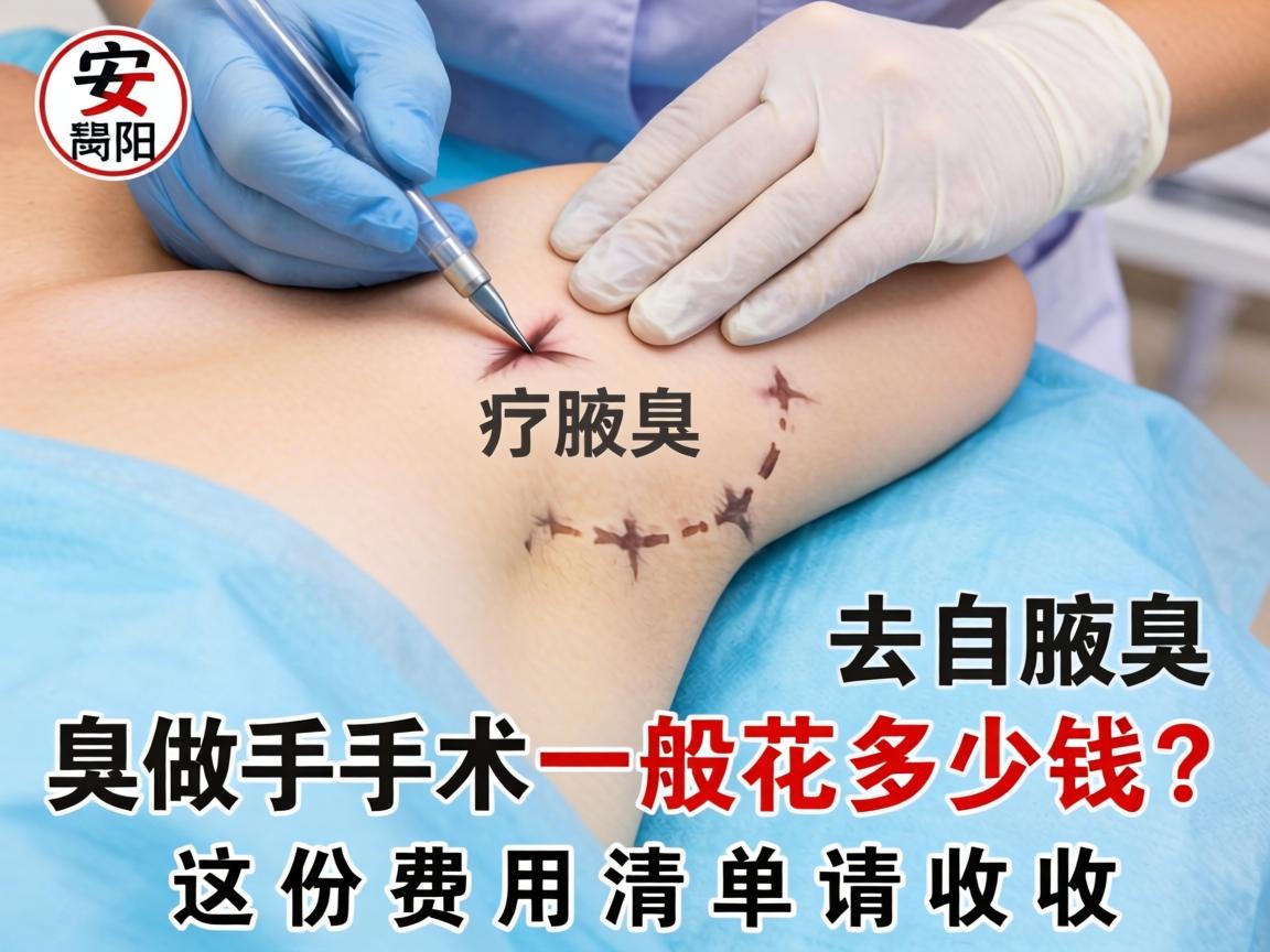 安阳做去腋臭手术一般花多少钱？这份费用清单请收好