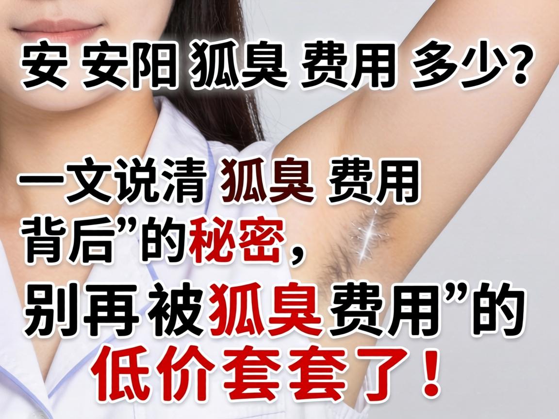 安阳狐臭费用多少？一文说清狐臭费用背后的秘密，别再被狐臭费用的低价套路了！