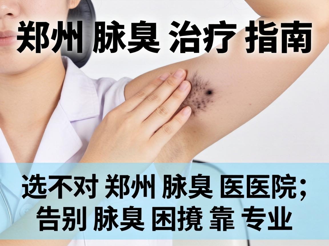 郑州腋臭治疗指南，选对郑州腋臭医院，告别腋臭困扰靠专业