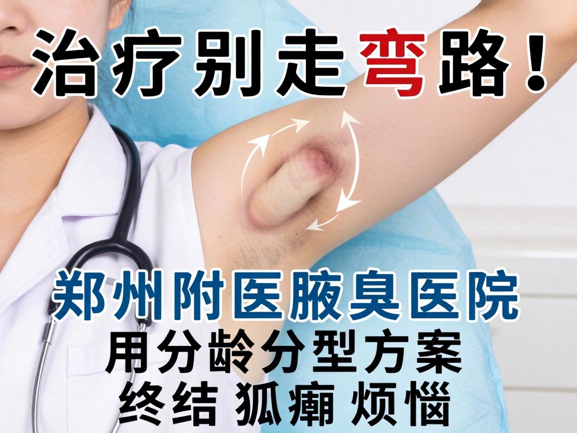 腋臭治疗别走弯路！郑州附医腋臭医院用分龄分型方案终结狐臭烦恼