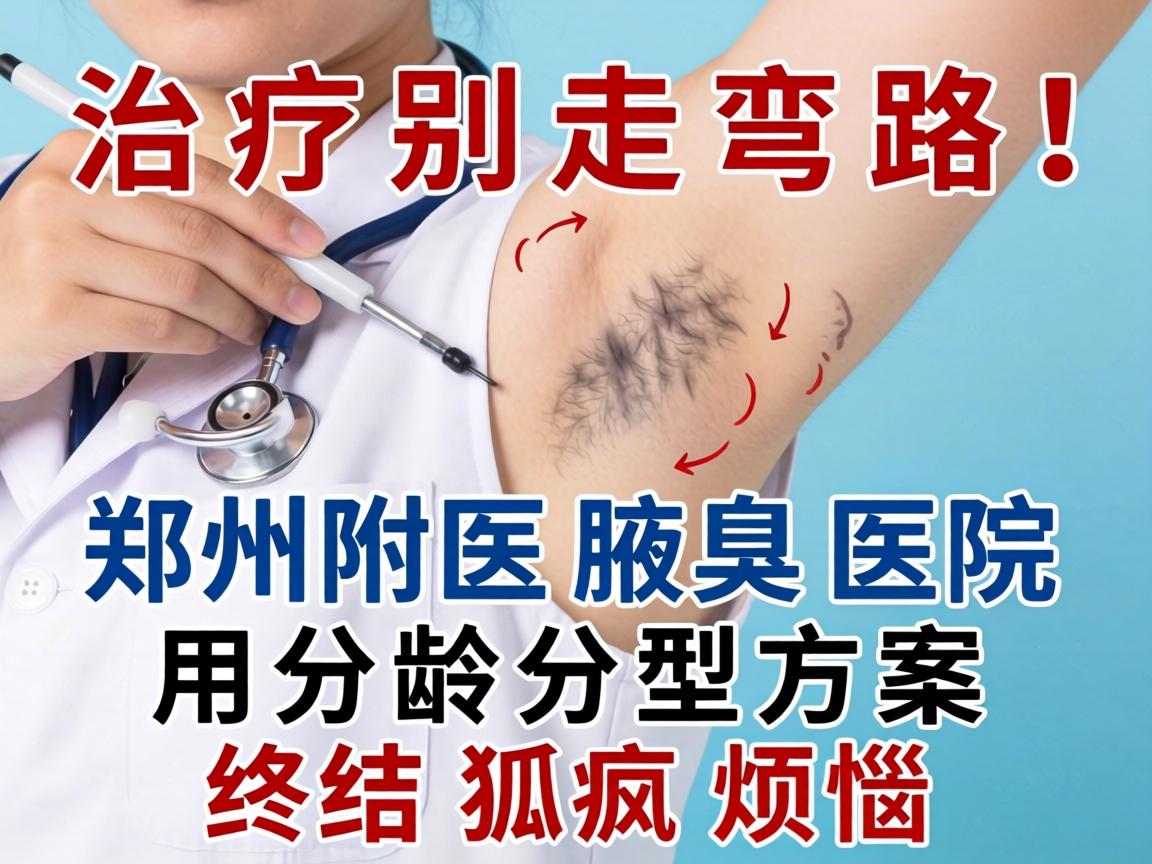 腋臭治疗别走弯路！郑州附医腋臭医院用分龄分型方案终结狐臭烦恼