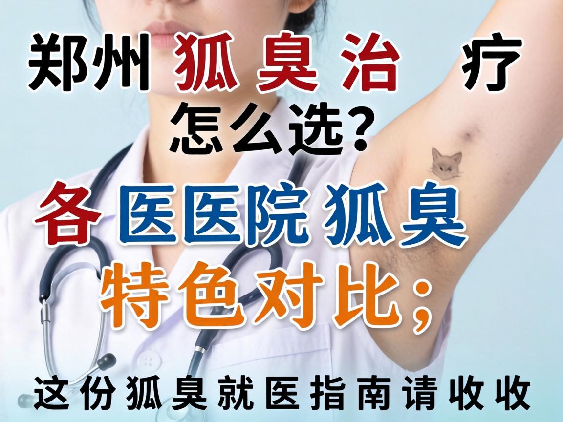 郑州狐臭治疗怎么选？各医院狐臭特色对比，这份狐臭就医指南请收好