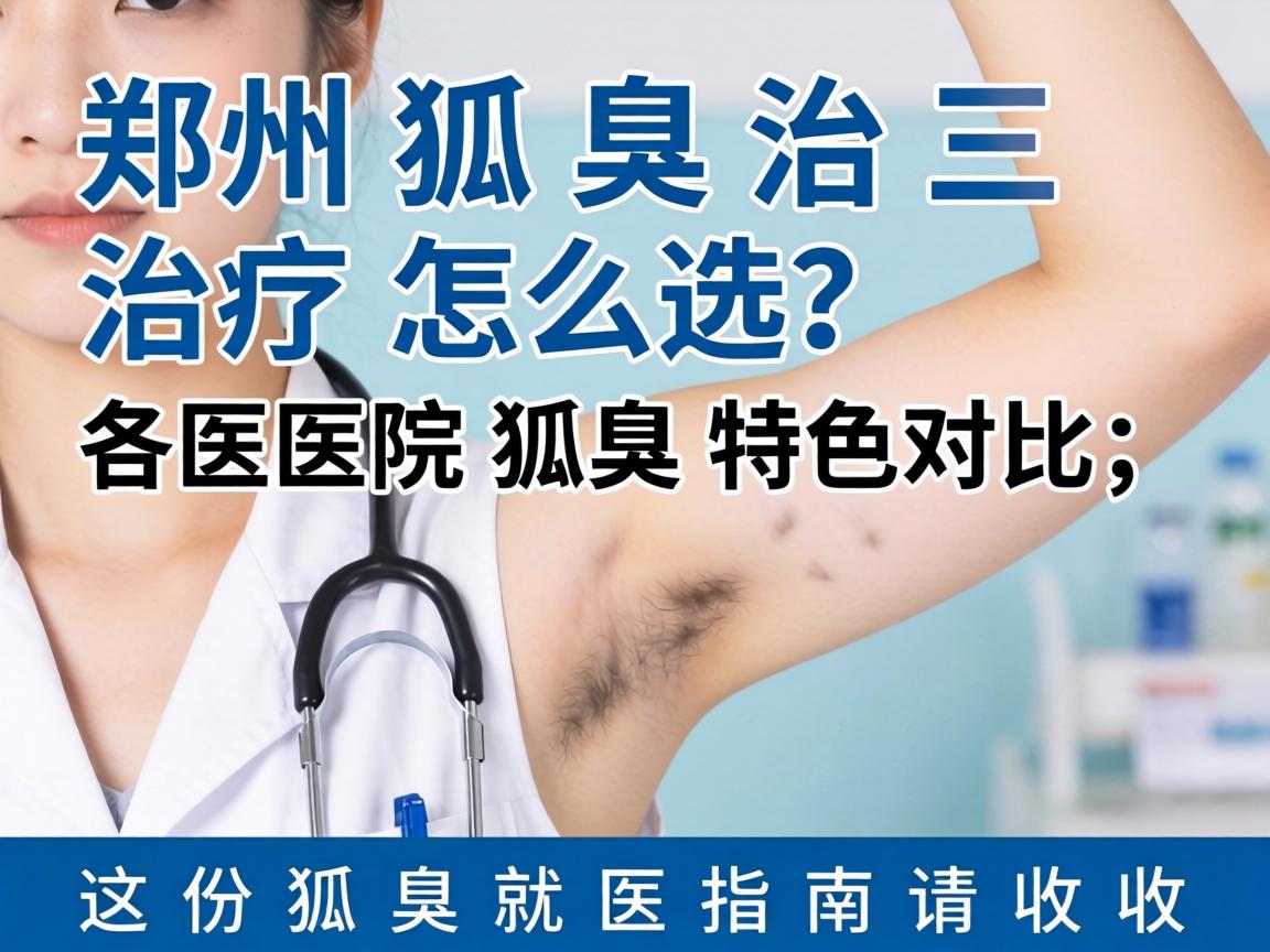 郑州狐臭治疗怎么选？各医院狐臭特色对比，这份狐臭就医指南请收好