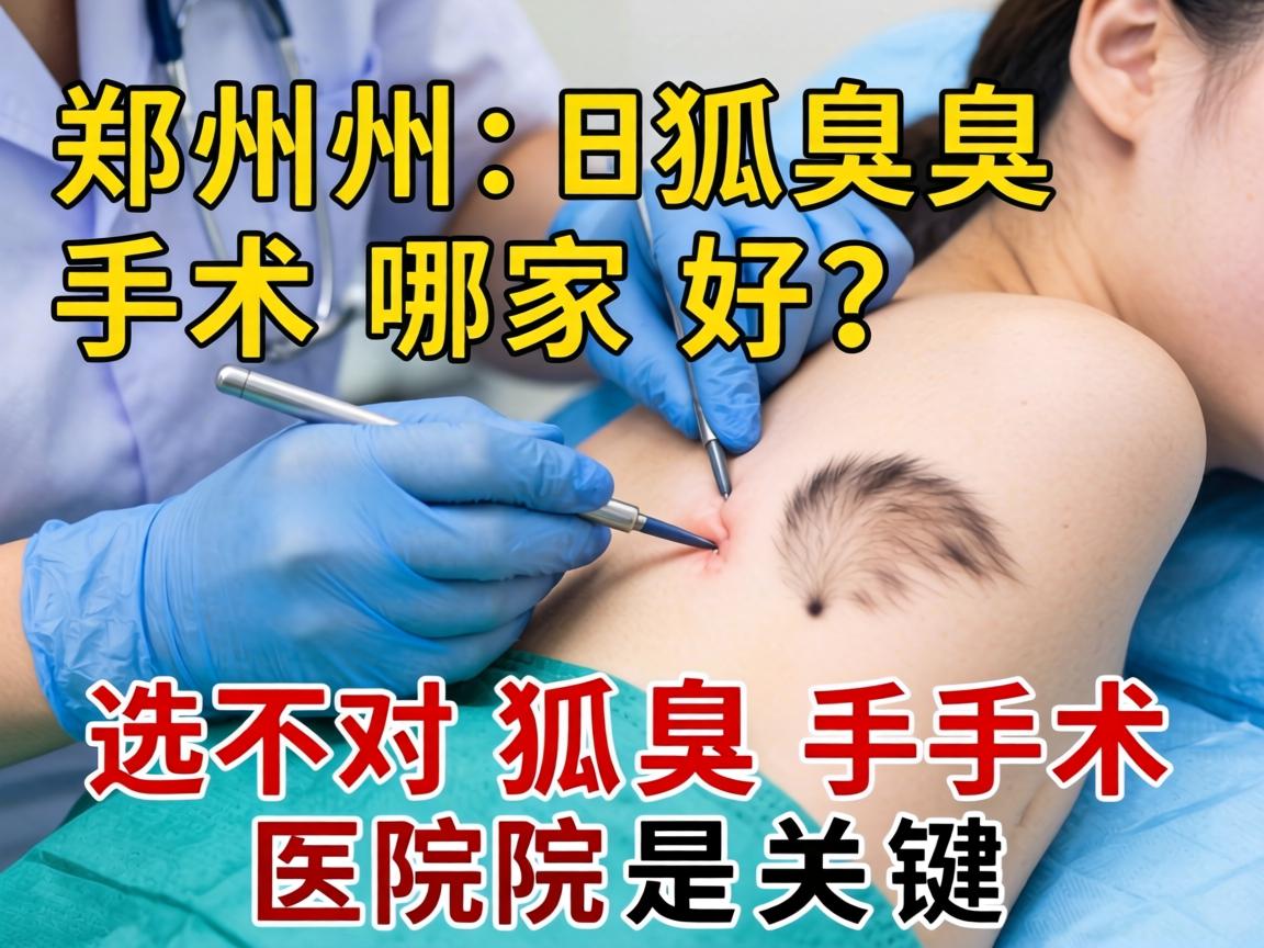 郑州狐臭手术哪家好？选对狐臭手术医院是关键