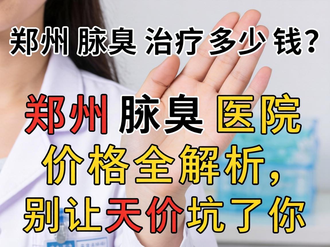 郑州腋臭治疗多少钱？郑州腋臭医院价格全解析，别让天价坑了你