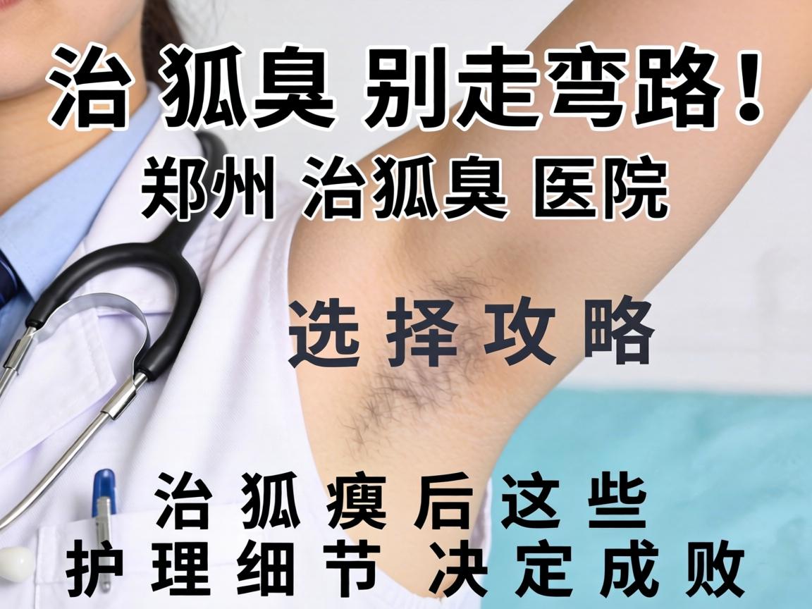 治狐臭别走弯路！郑州治狐臭医院选择攻略，治狐臭后这些护理细节决定成败