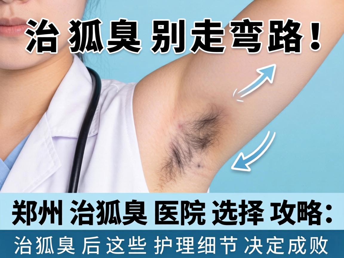 治狐臭别走弯路！郑州治狐臭医院选择攻略，治狐臭后这些护理细节决定成败