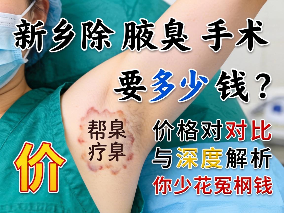 新乡除腋臭手术要多少钱？价格对比与深度解析，帮你少花冤枉钱