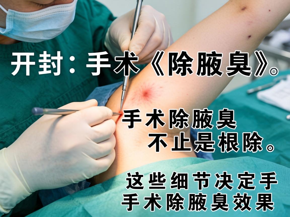 开封手术除腋臭，手术除腋臭不止是根除，这些细节决定手术除腋臭效果