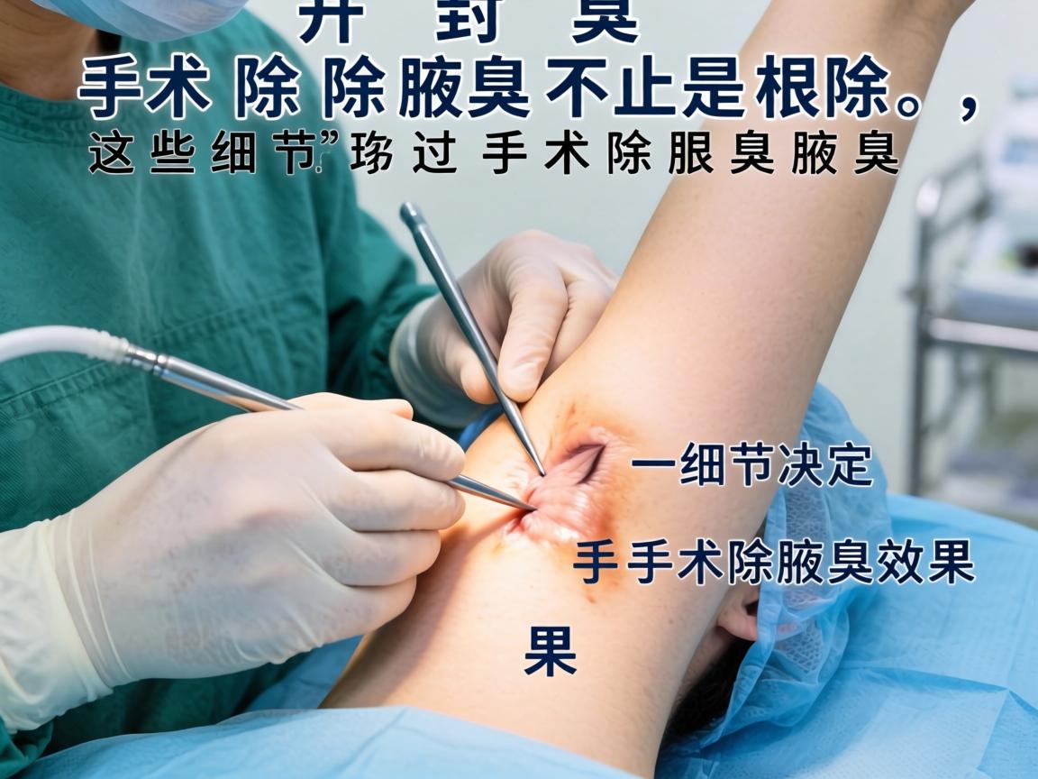 开封手术除腋臭，手术除腋臭不止是根除，这些细节决定手术除腋臭效果