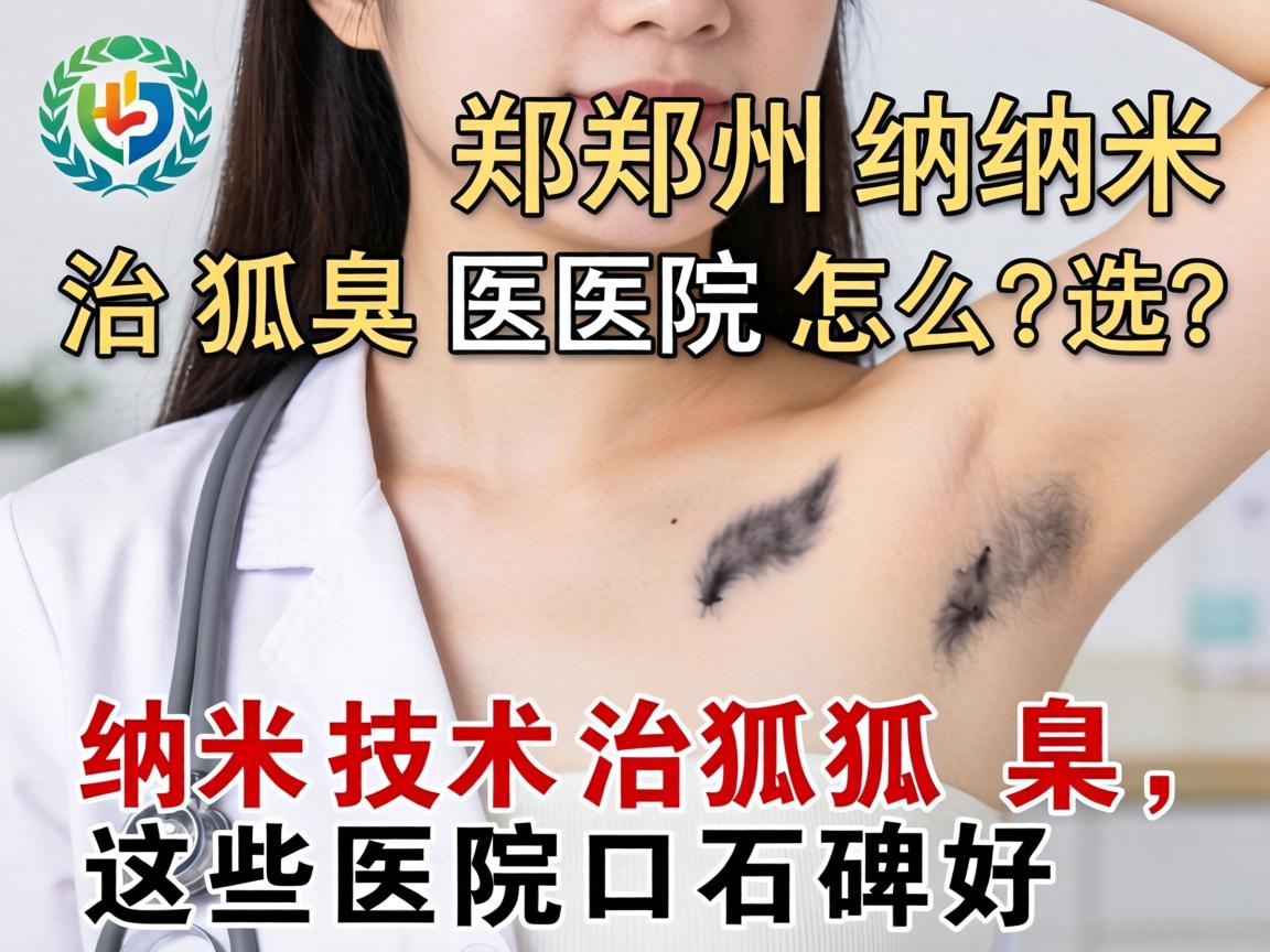 郑州纳米治疗狐臭医院怎么选？纳米技术治狐臭，这些医院口碑好