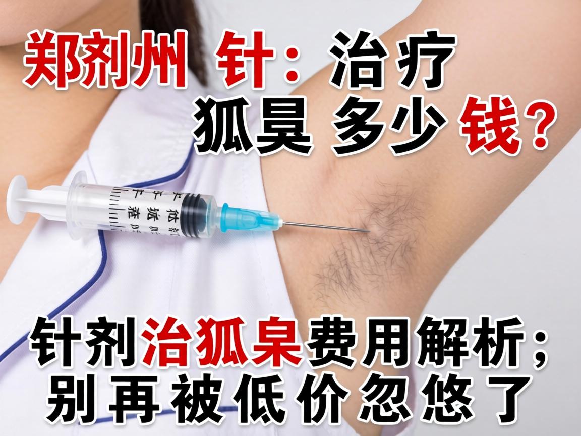 郑州针剂治疗狐臭多少钱？针剂治狐臭费用解析，别再被低价忽悠了