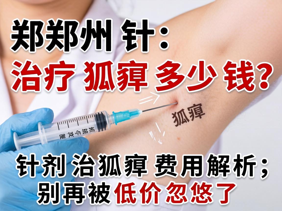 郑州针剂治疗狐臭多少钱？针剂治狐臭费用解析，别再被低价忽悠了