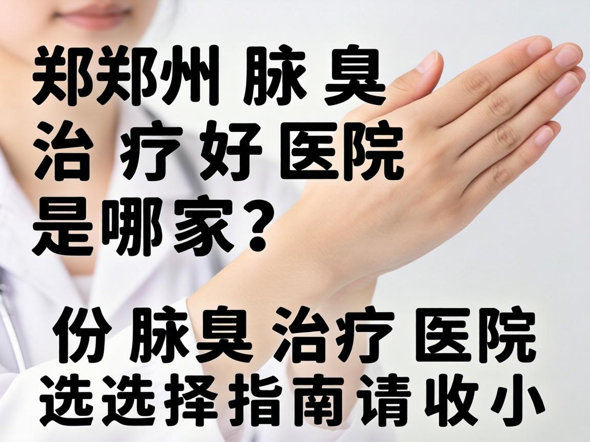 郑州腋臭治疗好医院是哪家？这份腋臭治疗医院选择指南请收好