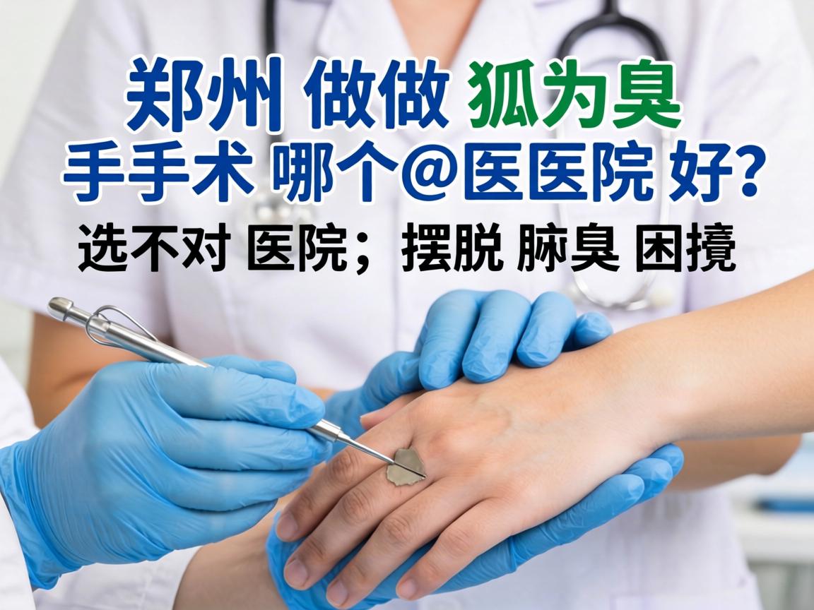 郑州做狐臭手术哪个医院好？选对医院，摆脱腋臭困扰