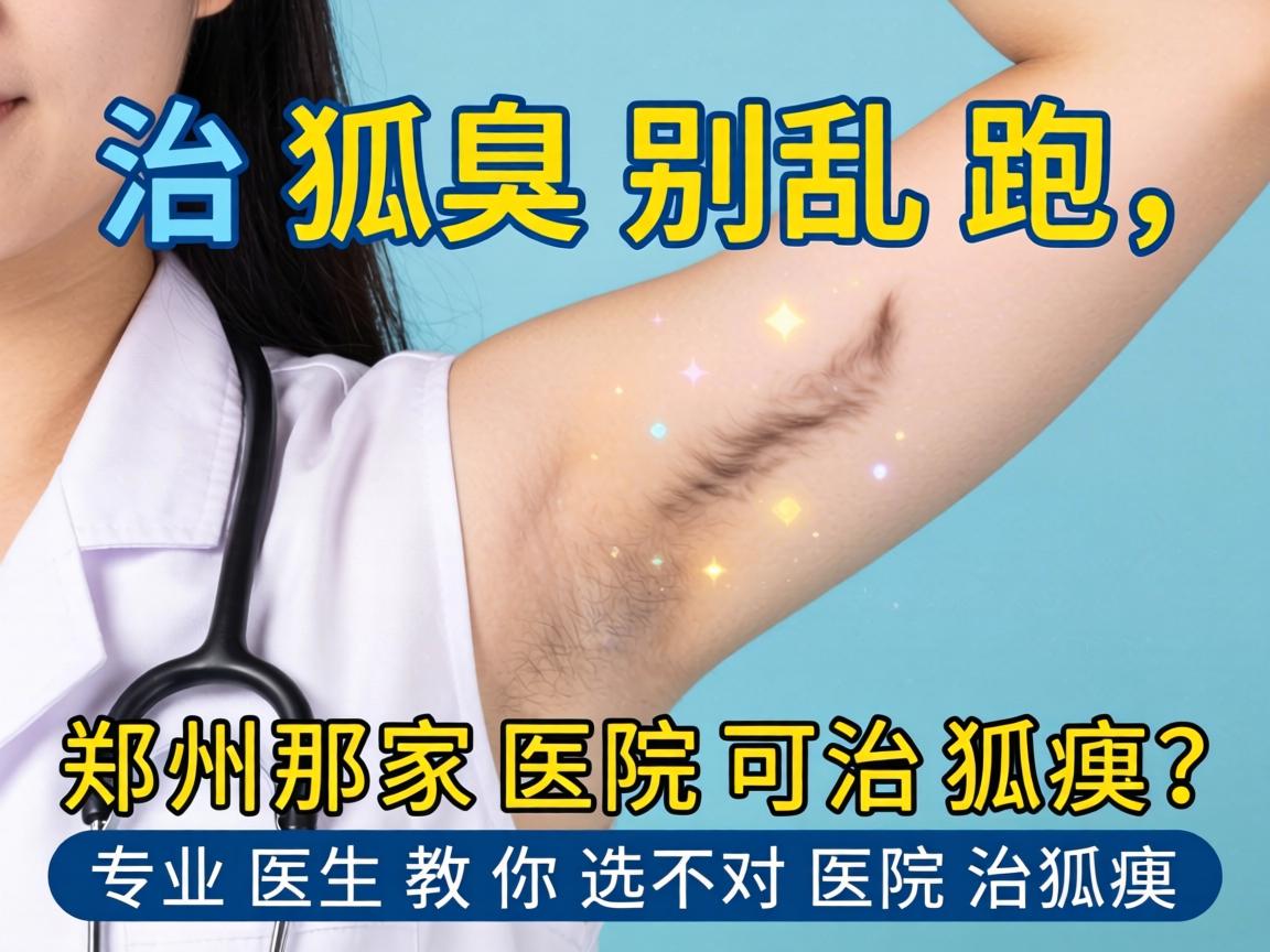 治狐臭别乱跑，郑州那家医院可治狐臭？专业医生教你选对医院治狐臭