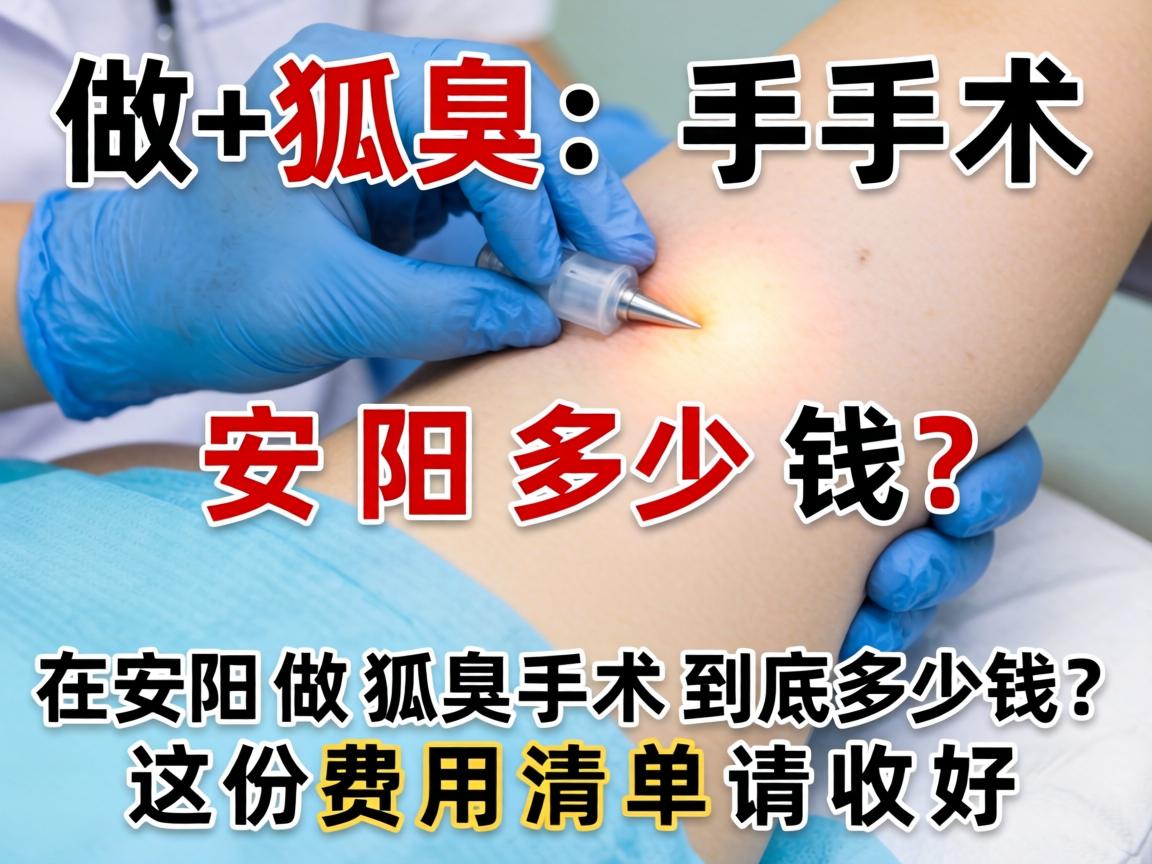 做狐臭手术安阳多少钱？在安阳做狐臭手术到底多少钱？这份费用清单请收好