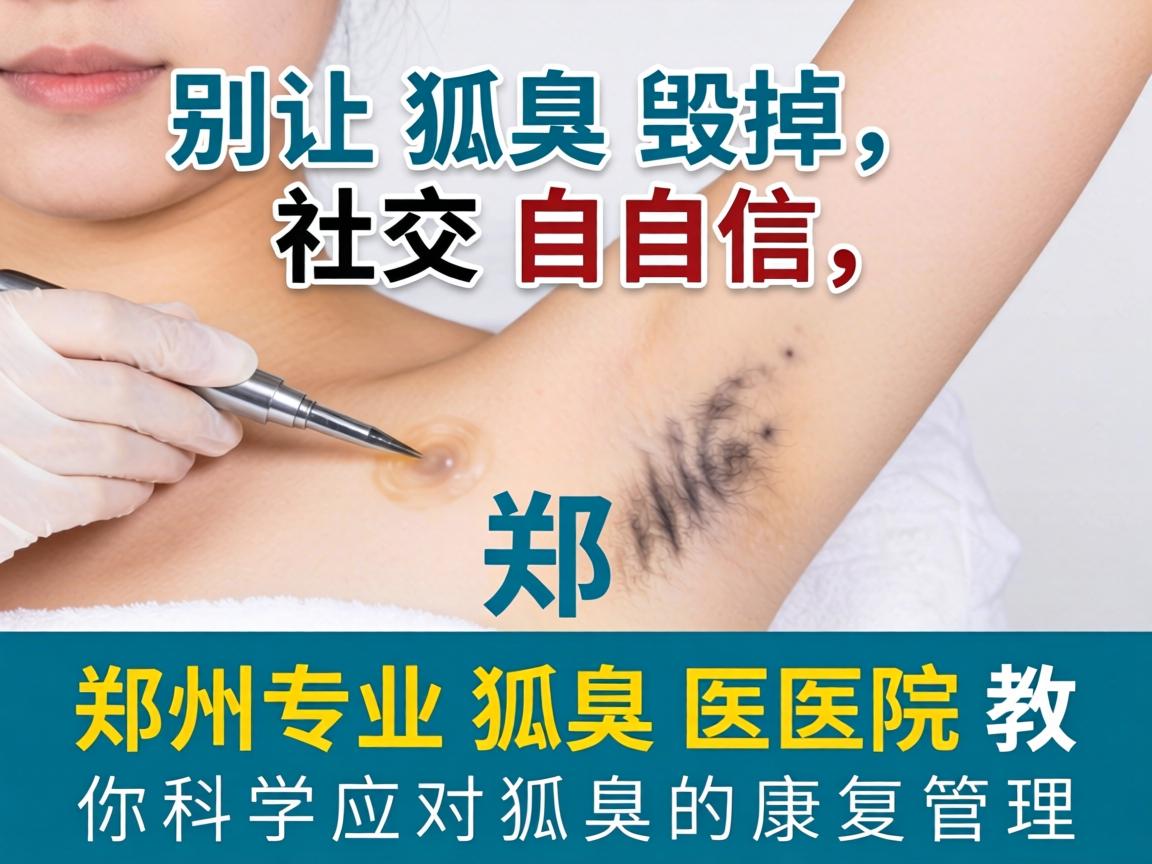别让狐臭毁掉社交自信，郑州专业狐臭医院教你科学应对狐臭的康复管理