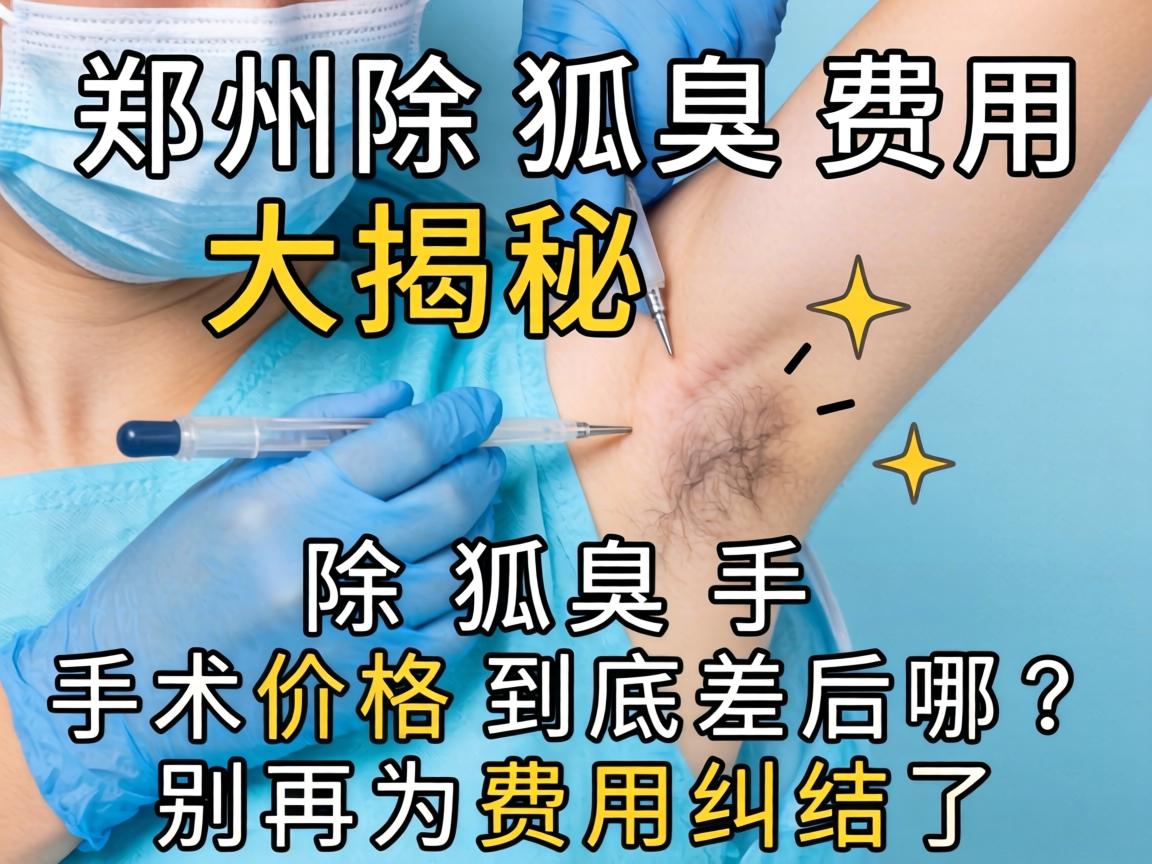 郑州除狐臭费用大揭秘，除狐臭手术价格到底差在哪？别再为费用纠结了