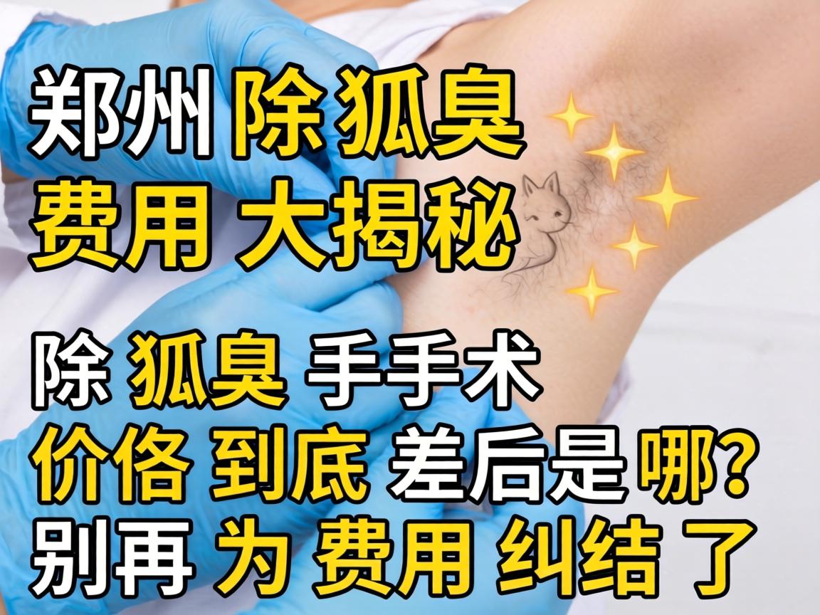 郑州除狐臭费用大揭秘，除狐臭手术价格到底差在哪？别再为费用纠结了