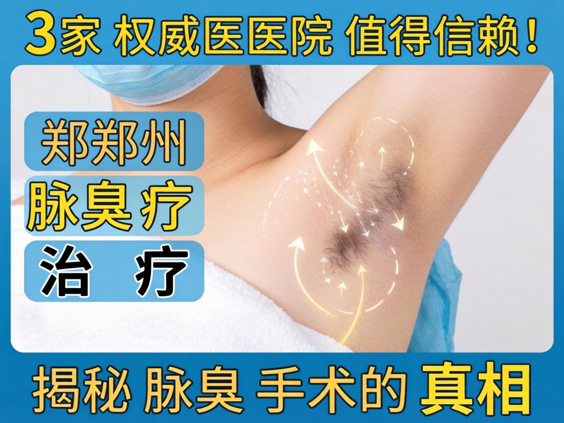郑州腋臭治疗，这3家权威医院值得信赖！揭秘腋臭手术的真相