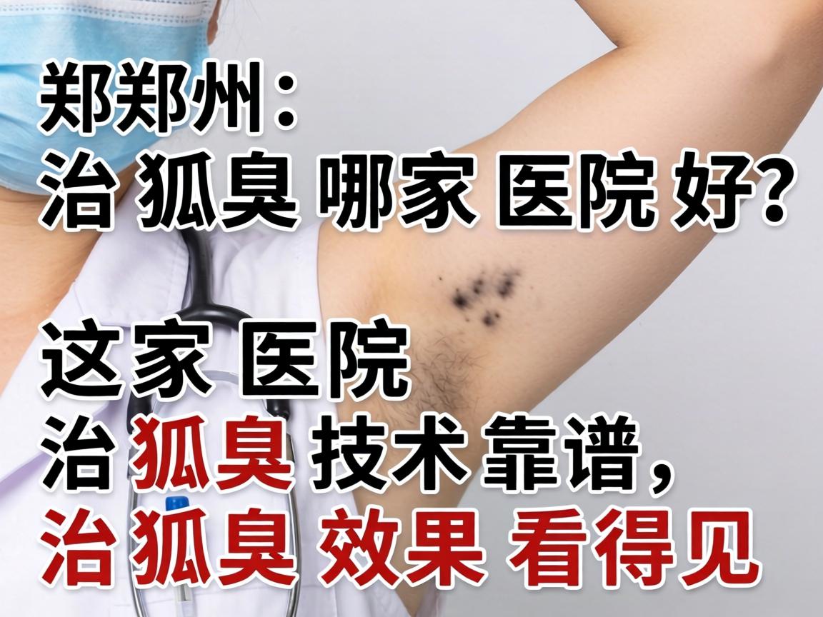 郑州治狐臭哪家医院好？这家医院治狐臭技术靠谱，治狐臭效果看得见