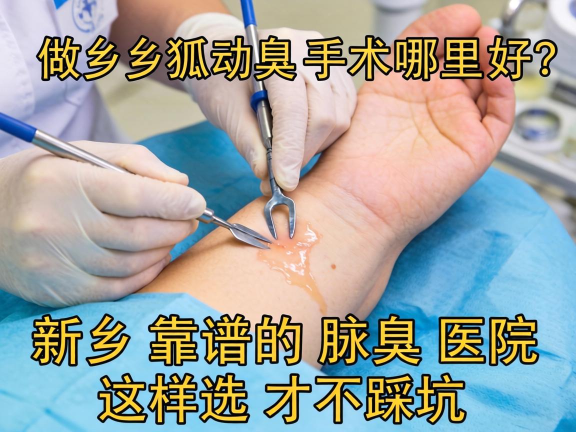 新乡做狐臭手术哪里好？新乡靠谱的腋臭医院这样选才不踩坑