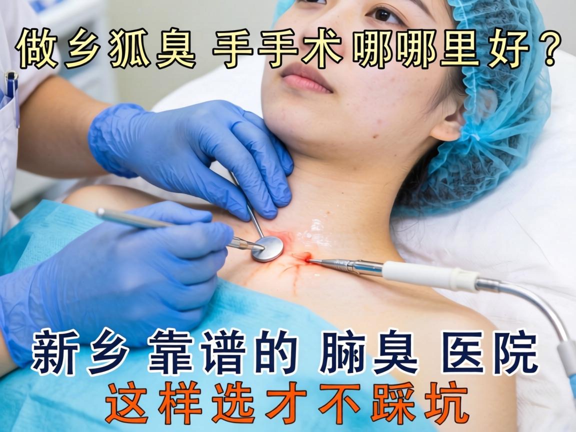 新乡做狐臭手术哪里好？新乡靠谱的腋臭医院这样选才不踩坑