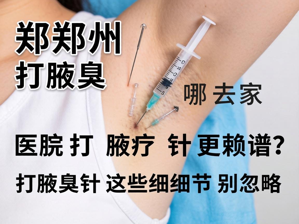 郑州打腋臭针，去哪家医院打腋臭针更靠谱？打腋臭针这些细节别忽略
