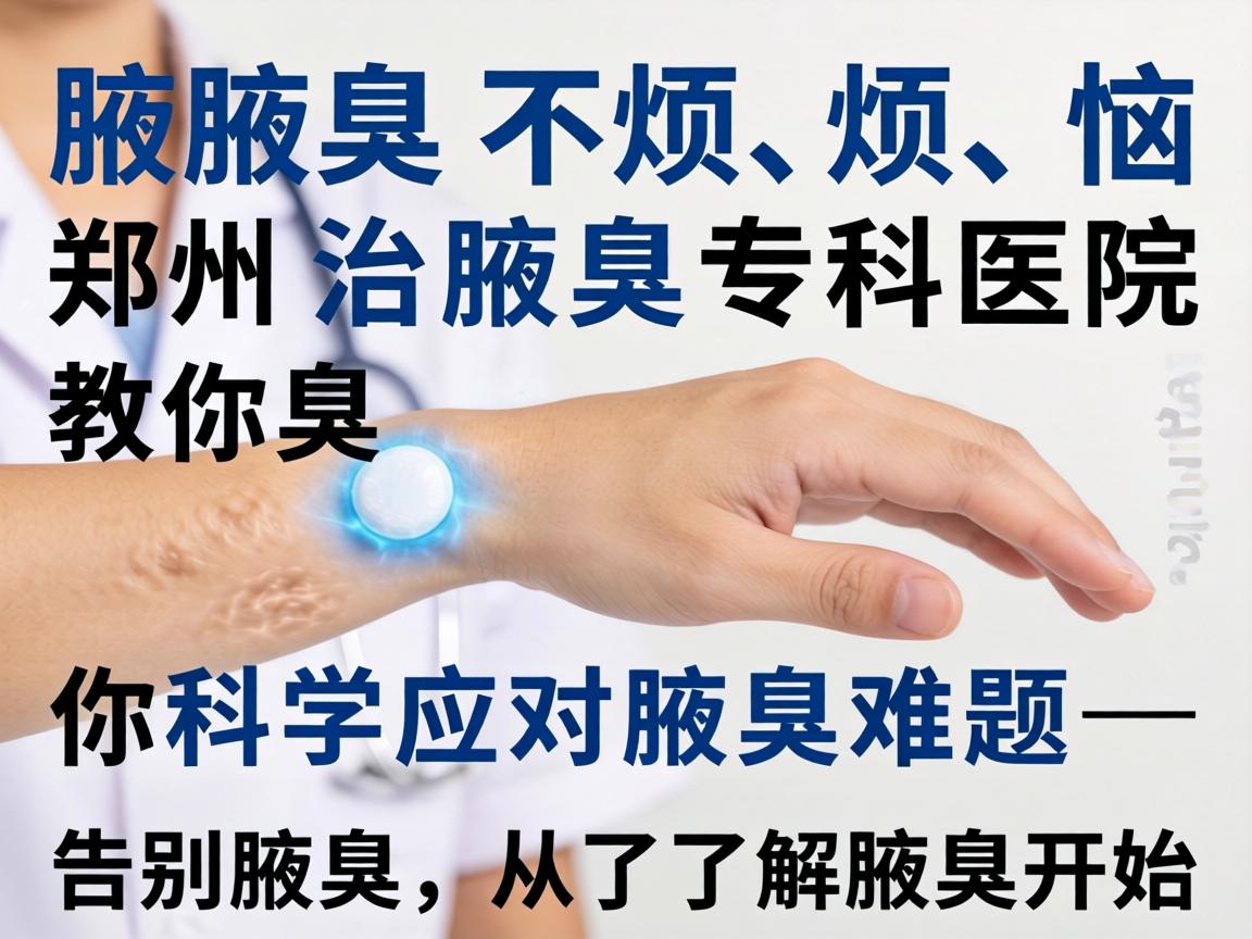 腋臭不烦恼，郑州治腋臭专科医院教你科学应对腋臭难题—告别腋臭，从了解腋臭开始