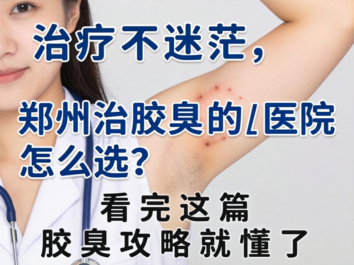 腋臭治疗不迷茫，郑州治腋臭的医院怎么选？看完这篇腋臭攻略就懂了