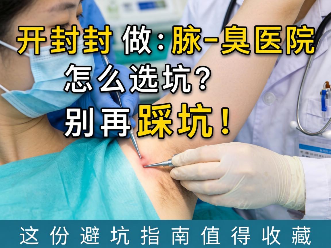 开封做腋臭医院怎么选？别再踩坑！这份避坑指南值得收藏