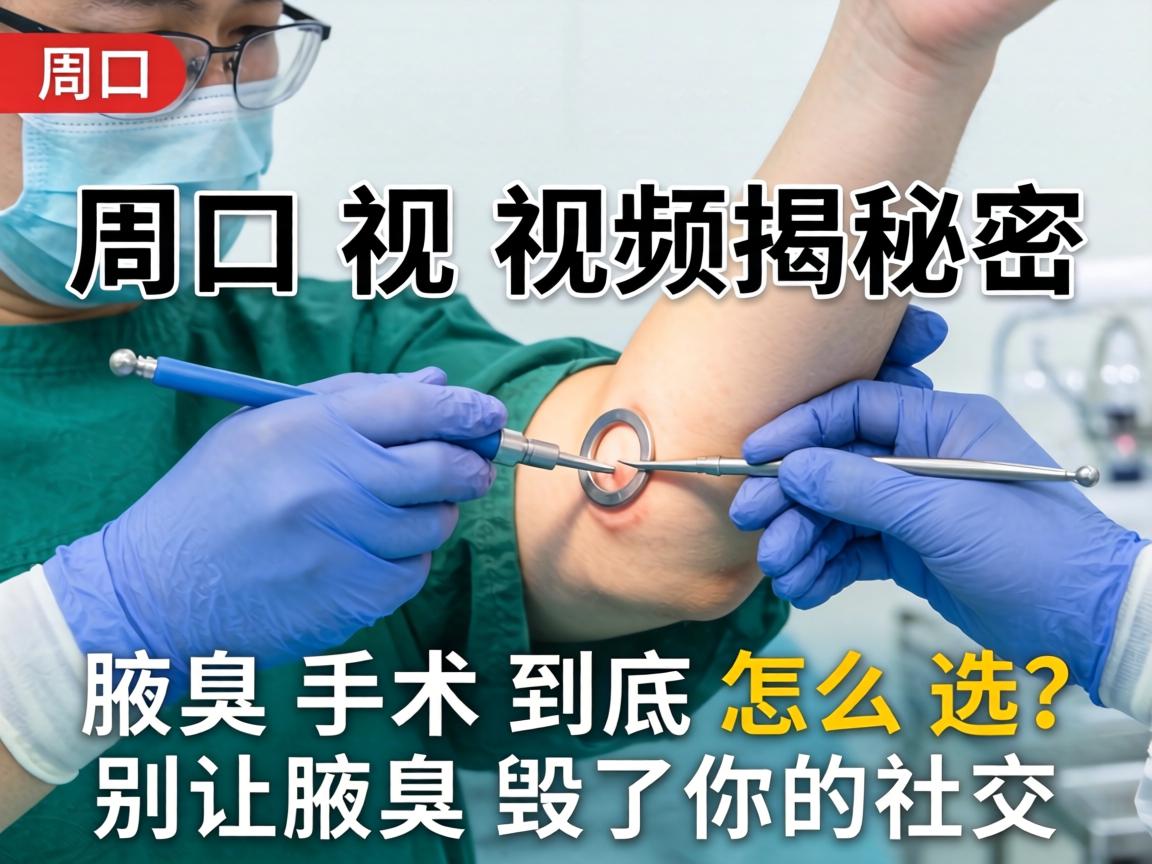 周口腋臭手术视频揭秘，腋臭手术到底怎么选？别让腋臭毁了你的社交