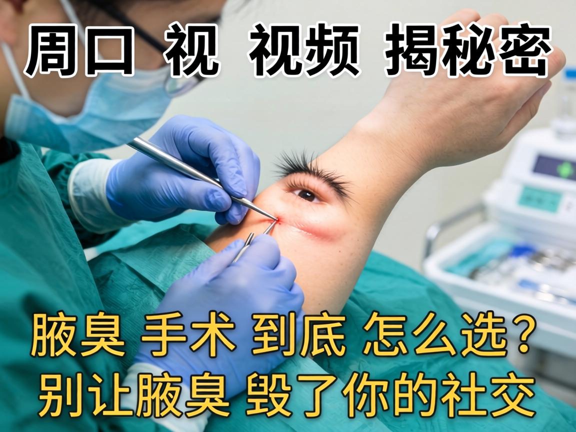 周口腋臭手术视频揭秘，腋臭手术到底怎么选？别让腋臭毁了你的社交