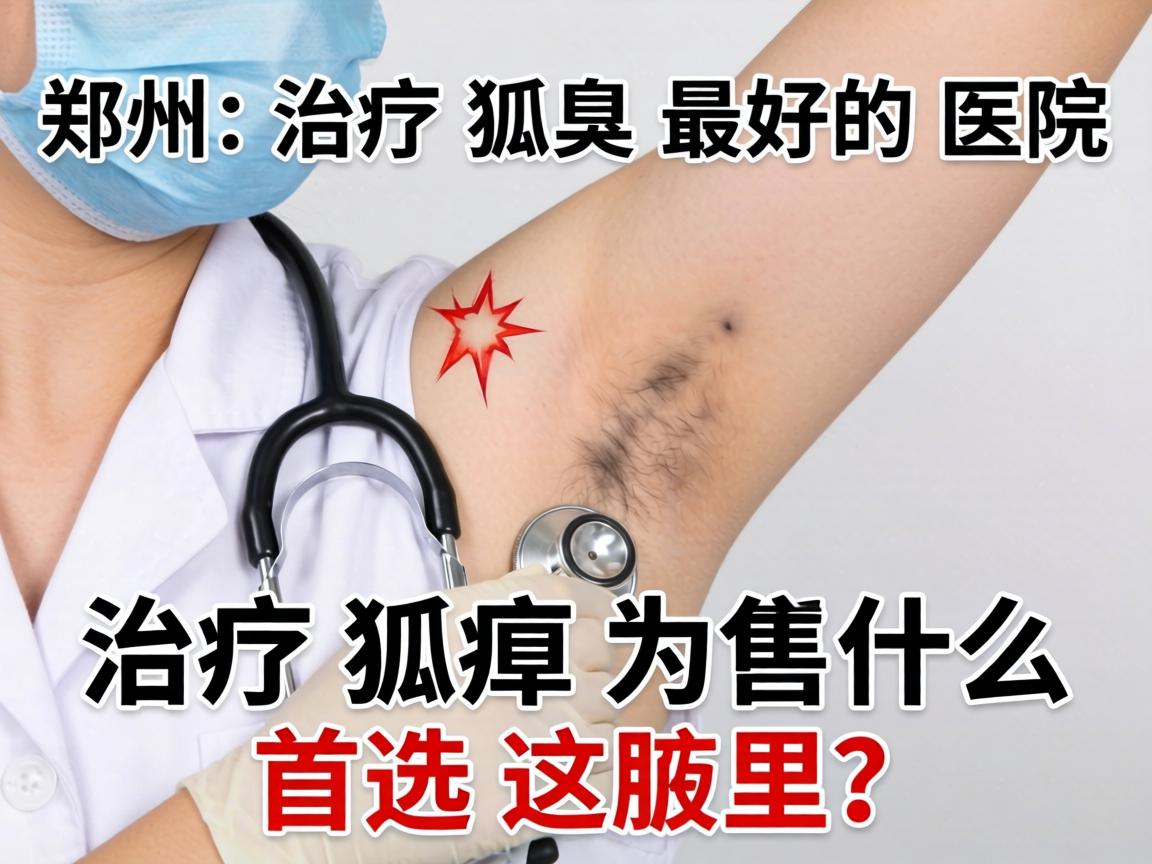 郑州治疗狐臭最好的医院，治疗狐臭为什么首选这里？