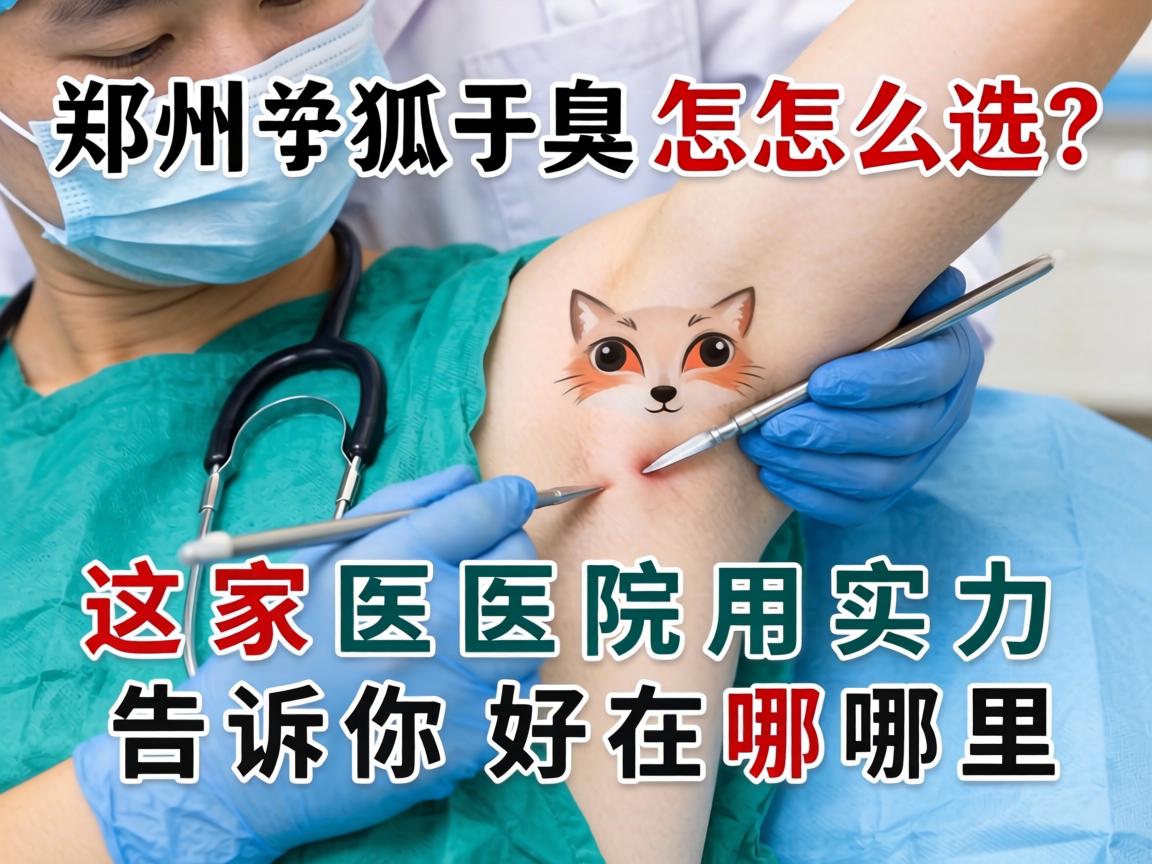 郑州狐臭手术医院怎么选？这家医院用实力告诉你好在哪里