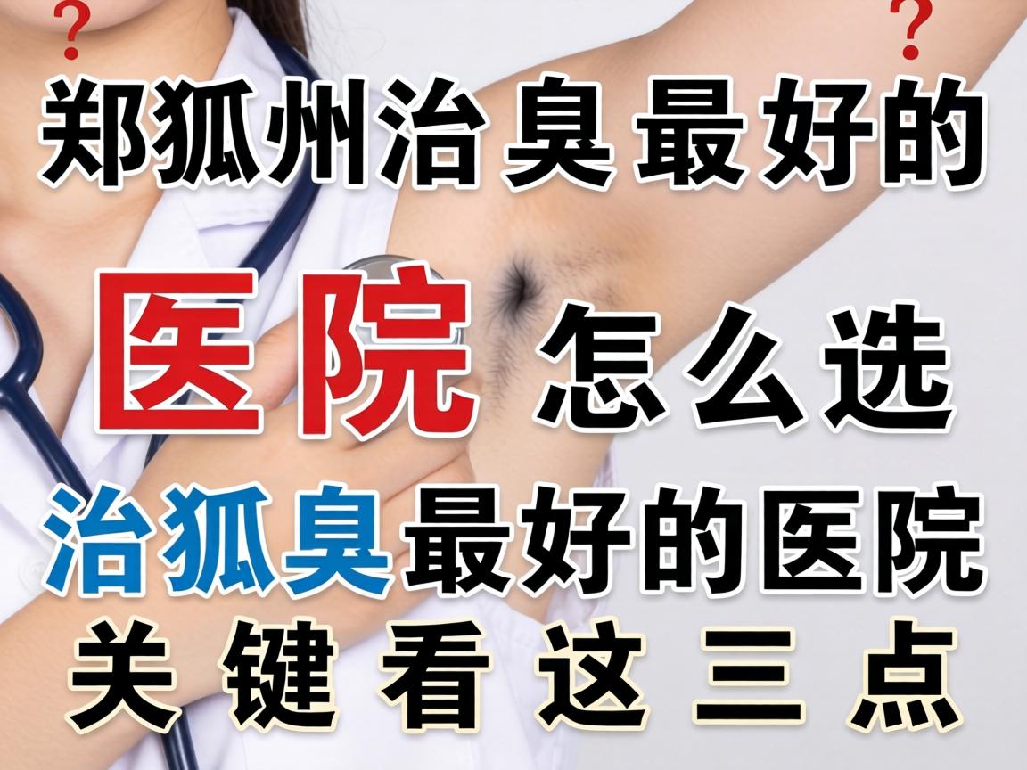 郑州治狐臭最好的医院怎么选？治狐臭最好的医院关键看这三点