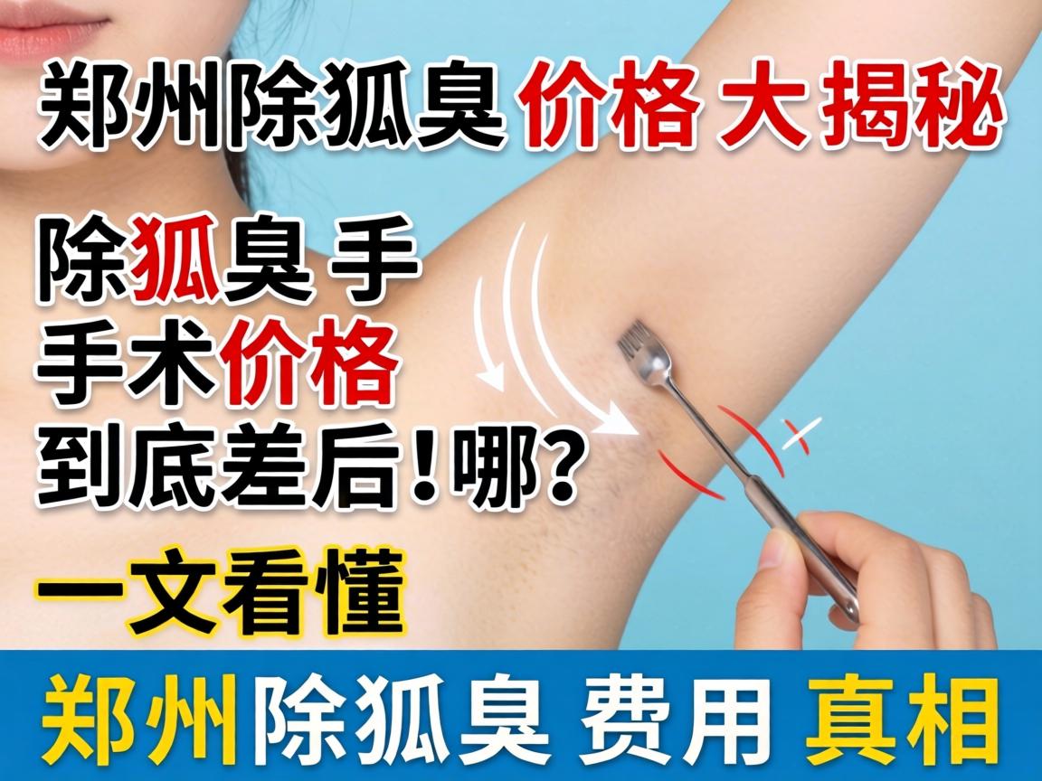 郑州除狐臭价格大揭秘，除狐臭手术价格到底差在哪？一文看懂郑州除狐臭费用真相